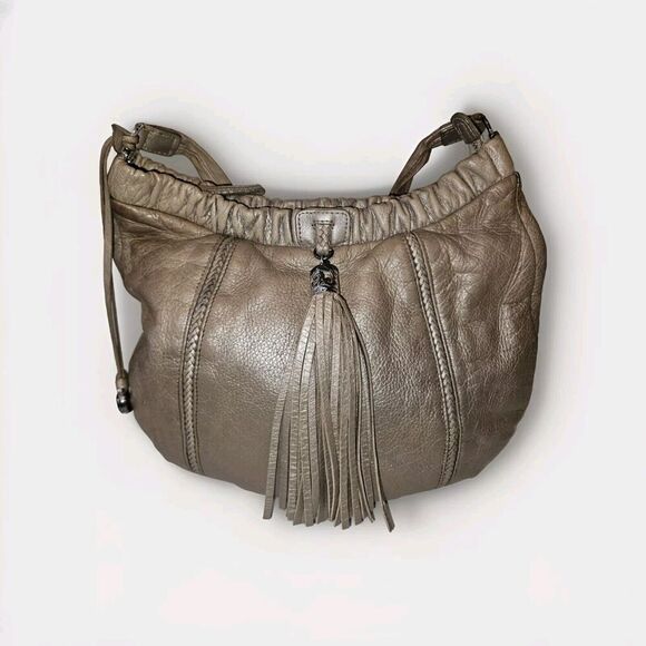 Brighton E369429 Shoulder Bag Purse Pebbled Leather 12x11x1.5 - Picture 8 of 11